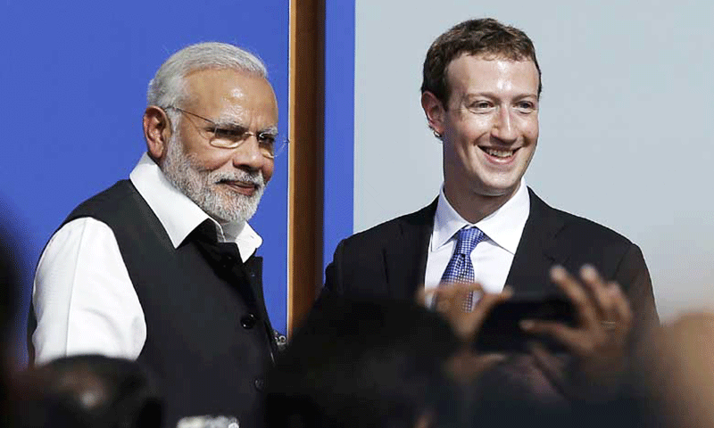 فیس بک نے انتہا پسند ہندوؤں کے پیغامات ہٹانے سے انکار کیا، امریکی اخبار